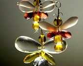 Butterfly Mobile, Crystal Glass Suncatcher, Butterfly Ornament, Hanging Mobile, Wedding Decor, Golden Yellow, Red, Australia, Glass Mobile
