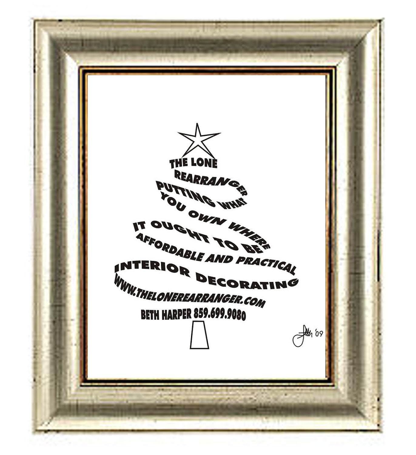 Christmas Tree - Personalized Custom Holiday Greeting Print
