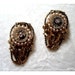 Saved for Sharon Pair of Flowers Dress/Fur Clips - Pearls and Rhinestones 1841ag-012312000