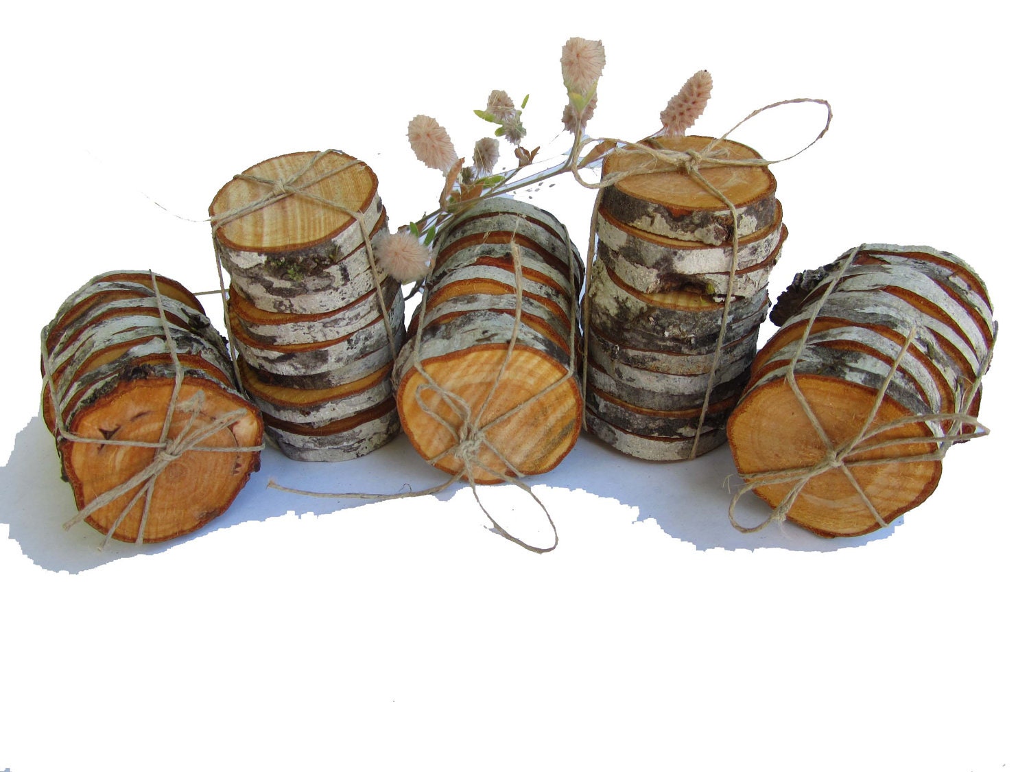 Rustic Wedding decorations wood slices wood by Treelovergirl