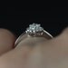 Magnolia 18kt Floral Diamond Cluster Engagement Ring (Available in other metals and stones)
