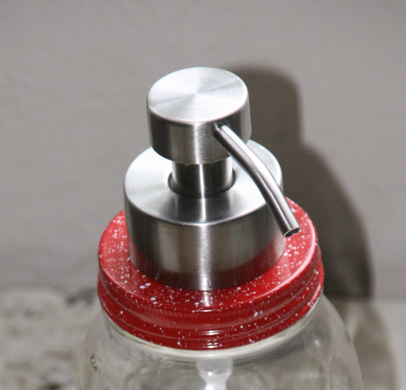 DIY Jumbo Stainless Foamer Pump Kit - Mason Jar Soap Dispenser w/ Stainless Foaming Soap Pump - Quart or Pint Jars - Ball Perfect Mason
