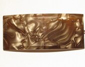 Vintage 1950s Marbled Lucite Hair Clip/Barette