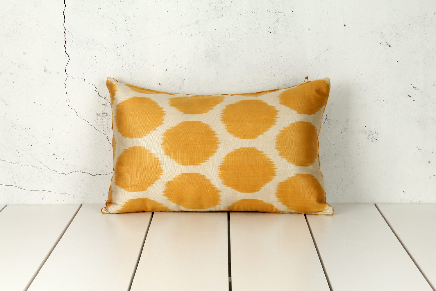 15 x 22 Decorative Pillow Accent Pillow Throw Pillow Ikat and Velvet Ikat Mixed Pillow Cover Silk Pillow Velvet Ikat Cushion - 02677-135