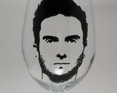 Adam Levine, Wine Glass, hand painted wine glasses, Maroon5