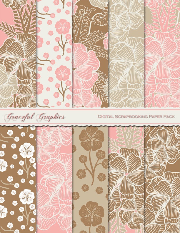 Brown Scrapbook Paper