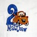 Tow Mater personalized appliqued birthday shirt