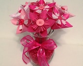 Pink Origami/Kusudama Flower Bouquet/ Flower Arrangement/ Baby Shower/ Baby Gift/ Centerpiece