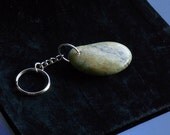 Shetland Serpentine Semi Precious Stone Keyring, key ring, Gifts under 10 pounds