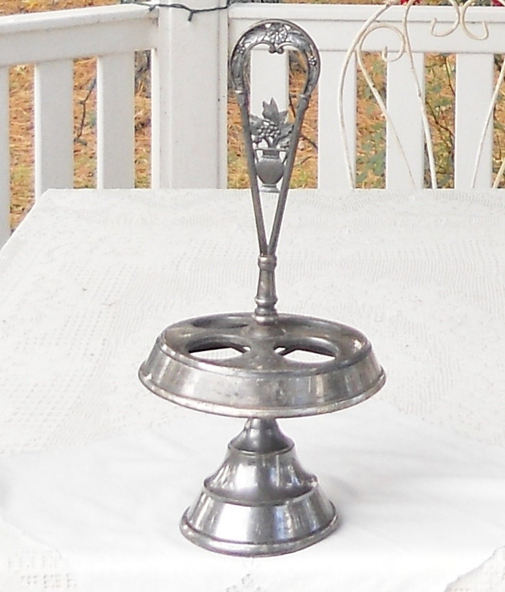 Items similar to Victorian Pot Metal Vintage Condiment Holder on Etsy