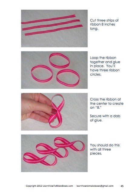 How to Make Flower Hair Bows: PRINTED Book Mailed (75 Pages with Step-by-Step Photos)