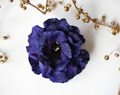 Deep Blue-Violet Flower Hair Accessory