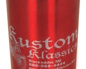 Personalized Coffee Mug Travel Stainless Steel  Choose Color Laser Engraved
