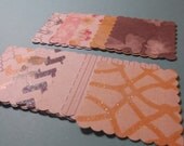 1.00 SALE  18 Scallop Edge Square Die Cuts/Scrapbooking/Tags/Earring Cards