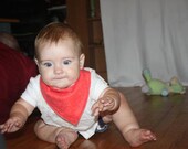 pink baby bandanna bib