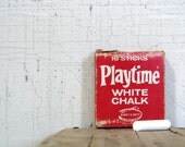 vintage chalk box - children's room decor or display