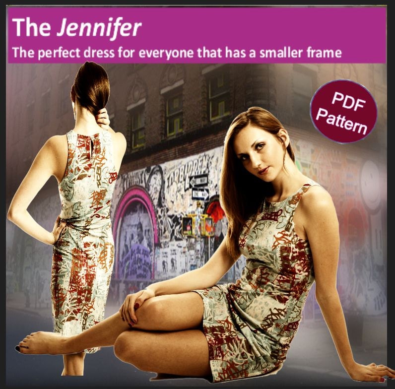Halter Neck Dress Jennifer - PDF Pattern with free on line tutorials on You Tube