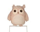 Stuffed Owl Pillow,  rustic, country cottage, home decor, READY TO SHIP