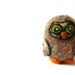 Owl Sculpture, Needle Felted Primitive Folk Great Grey Owl Soft Sculpture - 'Genie'
