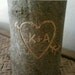 Valentine's Day Candle, Unity Candle, Rustic Wedding, Personalized Candle, Wedding Candle, Memorial Candle