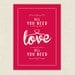 Retro Inspirational Quote Giclee Art Print - Vintage Typography Decor - Customize - Love Is All You Need UK