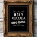 Retro Inspirational Quote Giclee Art Print - Vintage Typography Decor - Customize - Holy Shit Balls UK