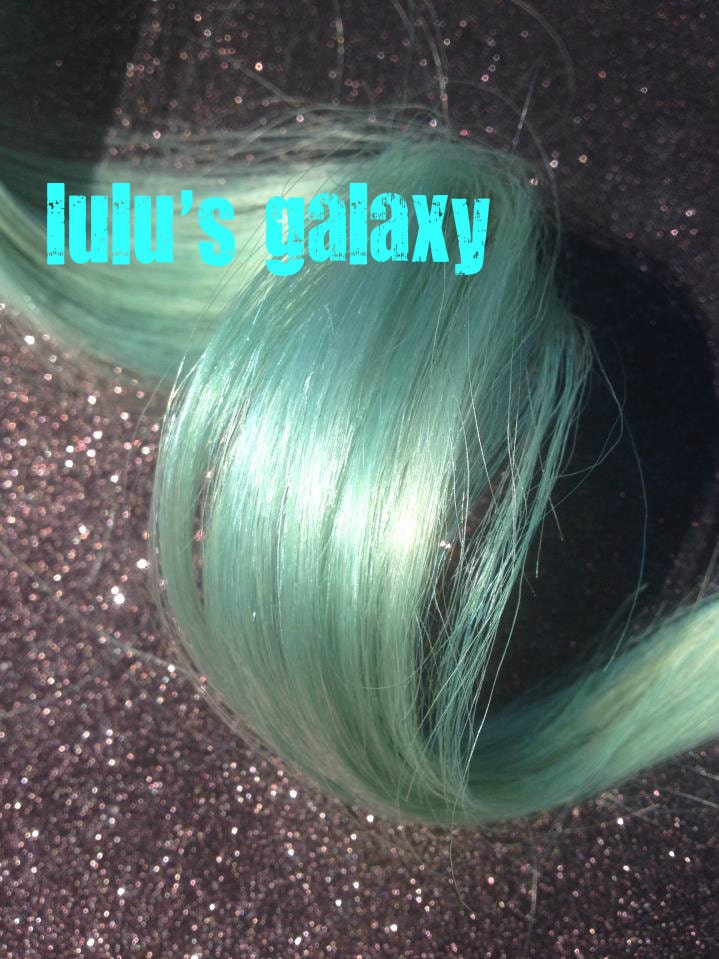 MERMAID MINT / pastel mint green/ ombre/ dip dye/ duo/ free people/ rainbow hilights/ clip-in human (2) hair extensions