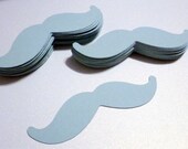 50 Blue 3 Inch Mustache Moustache Die Cut Gender Reveal Little Man Birthday Bash PROPS