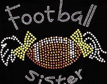 Football Sister Rhinestone Transfer Only