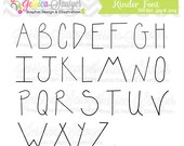 INSTANT DOWNLOAD, handwriting font, letter clipart, kids letters, for greeting cards, announcements, scrapbooking Il_170x135