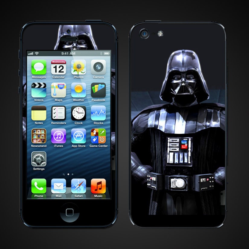 iPhone 5 Vinyl Skins Decal Wrap -  Darth Vader Star Wars Lord Vader 1   - Free Shipping  - NOT a HARD CASE