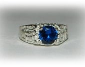Mens sapphire ring 10