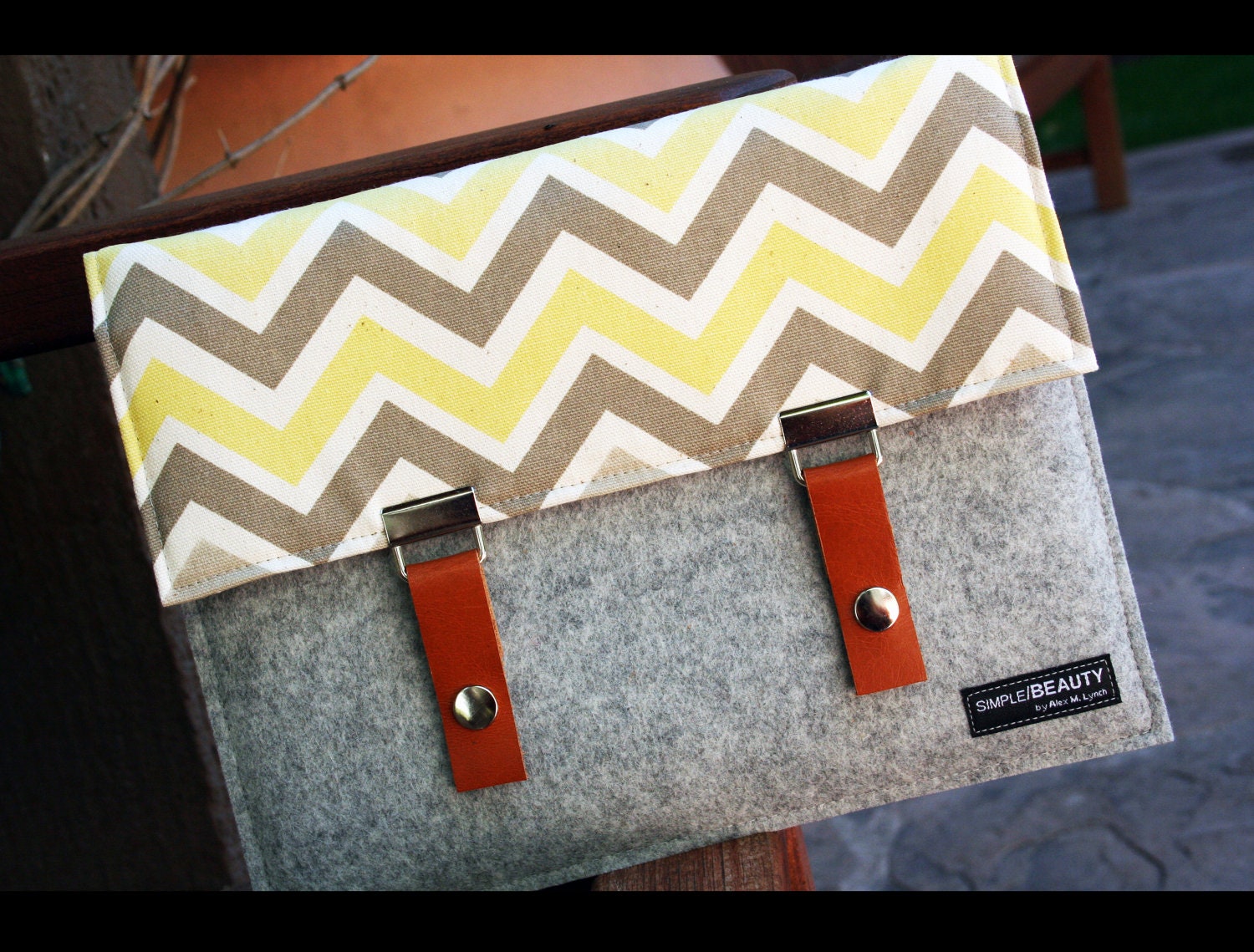 13" macbook case sleeve - 100% Merino Wool felt 3mm thick