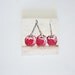 Original Painting Oil On Canvas Mini Canvas Art Red Cherries Modern House Decor Textured Painting