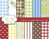 baby jungle animals digital scrapbook papers 2
