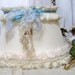 Shabby chic cream muslin lampshade French chic lighting decor tattered ruffle upcycled piece Anita Spero