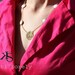 18K Gold Vermeil Initials necklace 1" (Order Any Initials) - Choose from: Amethyst, Turquoise, Pearl, Onyx, Ruby, Emerald, Rose Quartz