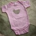 CLEARANCE - Ready to Ship - One of a Kind - Pink Floral Bird Onesie 9-12M