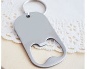 Father's Day Dad Customized Keyring - Stainless Steel - Beer Bottle Opener - Daddy Since Keyring - Personalized Keychain