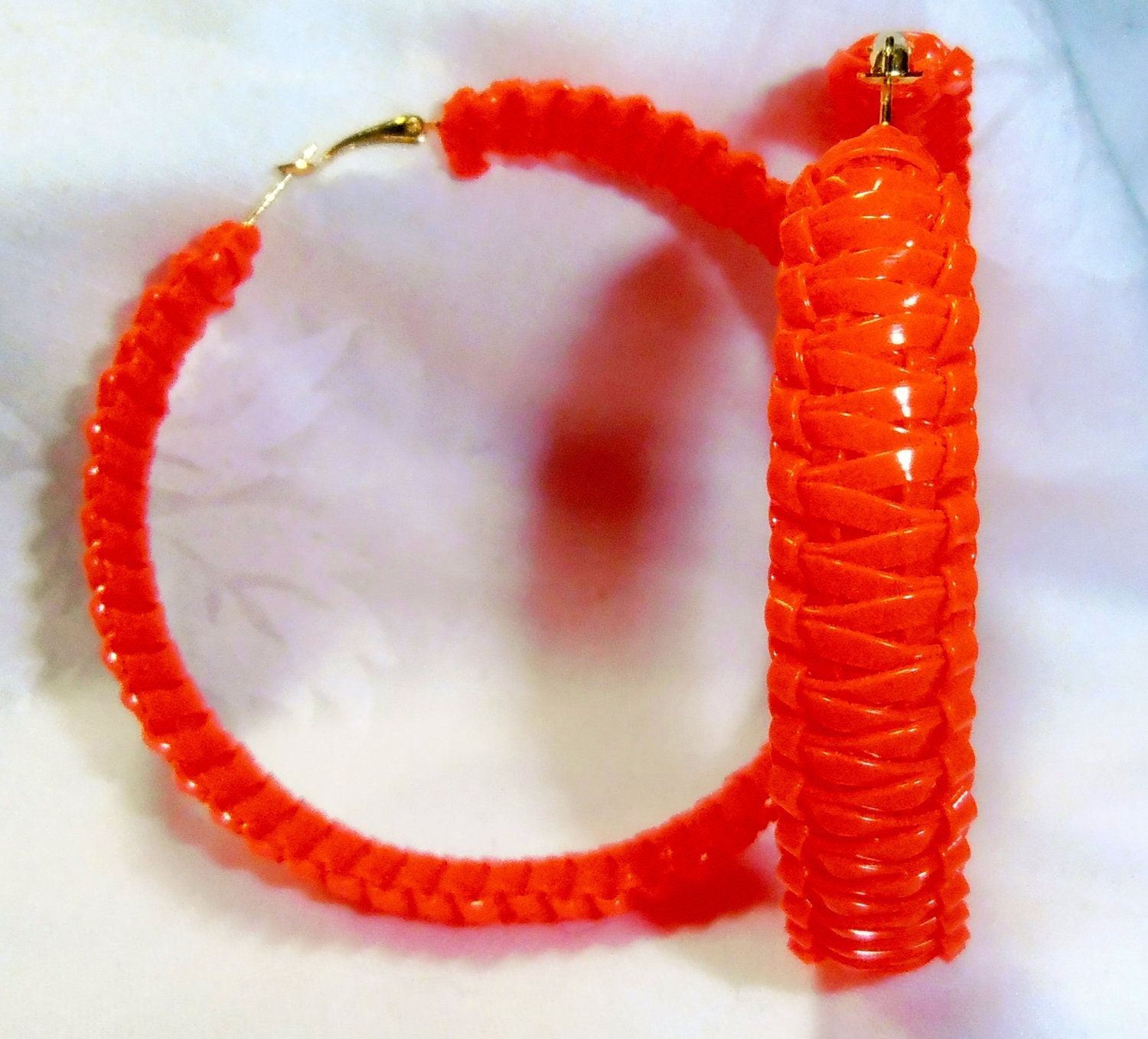 KING COBRA PUMPKIN Eater Hoop Earrings