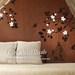 wall decal tree whildren wall decals nursery wall art- branch cherry blossom birdcage birds Z110 CUMA