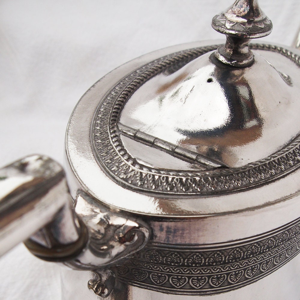 Victorian Epbm Silver Teapot By Englishvintagehome On Etsy