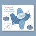 Plane Baby Nursery Decor Art for Children Kids Wall Art Baby Boy Room Decor Baby Boy Nursery print 8" x 10" blue decoration