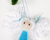 Blue Angel Ornaments Holiday Gift Decor Baby First Christmas Nursery Decor Children's Room Decor Home room decor Housewares
