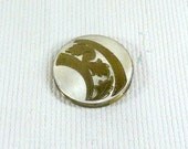 1950s Zell Fifth Avenue Gold & Silver Metal Design Compact
