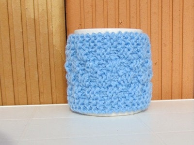 Knitted Blu Cup Cozy, Mug Cozy, Tea Blu Cup Cozy, Coffee Cozy - Gift for Mom