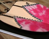 Hot Pink Tie Dye Bikini Card - cute, sexy, fun boob/ breast card for any occasion