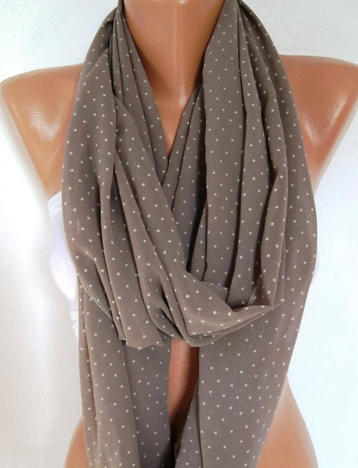 Infinity Scarf, Loop Scarf, Circle Scarf - Elegant - It made with good quality chiffon fabric....Super Loop