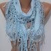 Super Elegant Scarf It made with good quality PASHMINA fabric ...Sky Blue