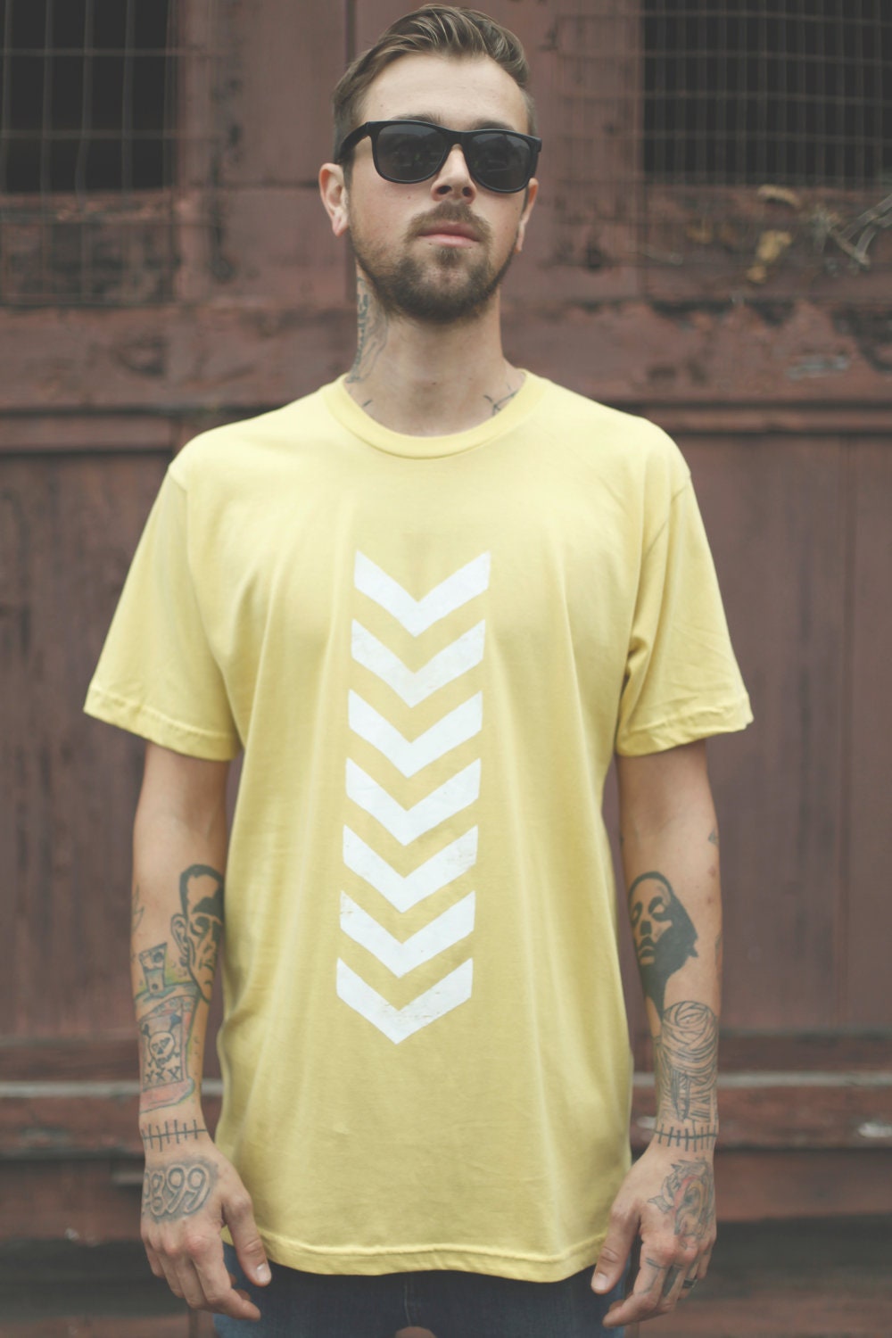 Vintage Chevron Organic Tee